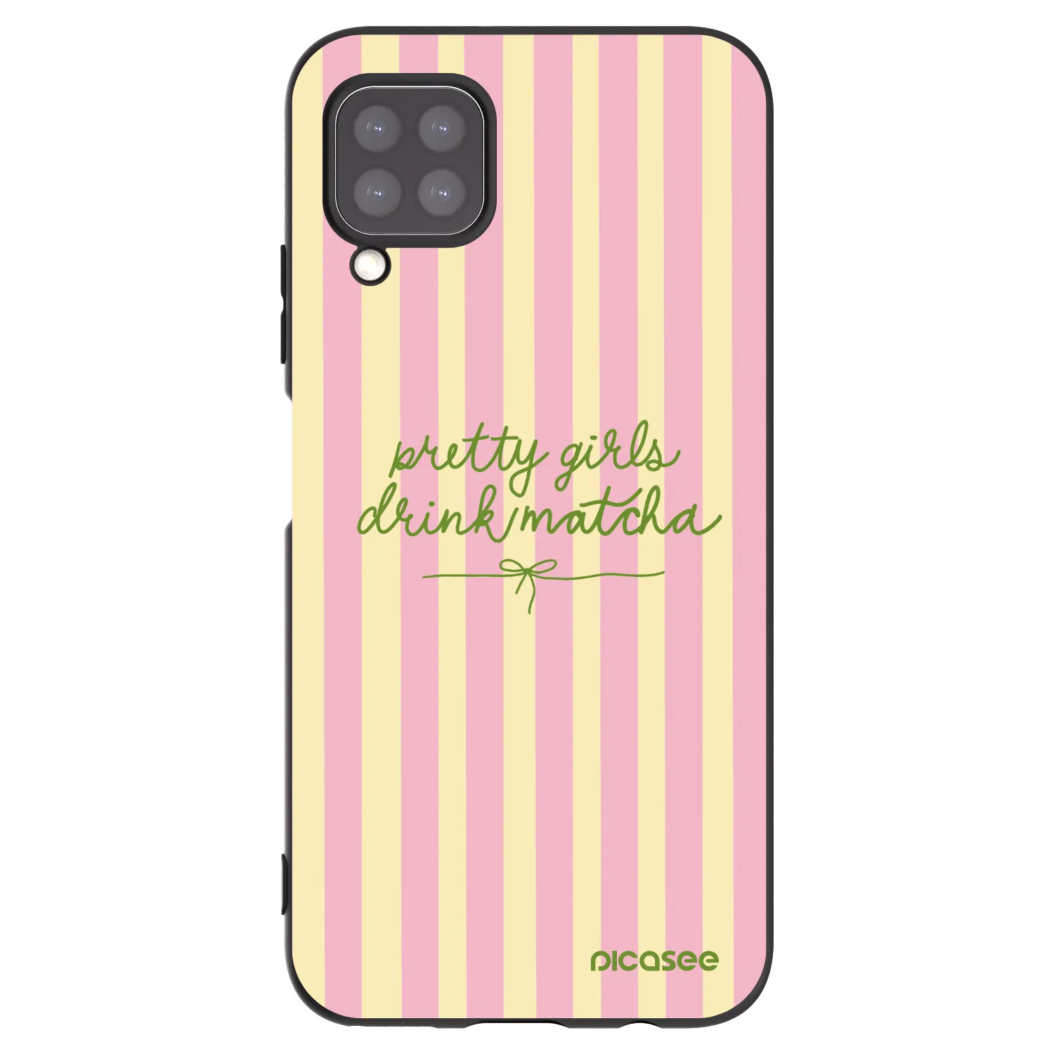 Picasee silikonowe czarne etui na Huawei P40 Lite - Pretty matcha