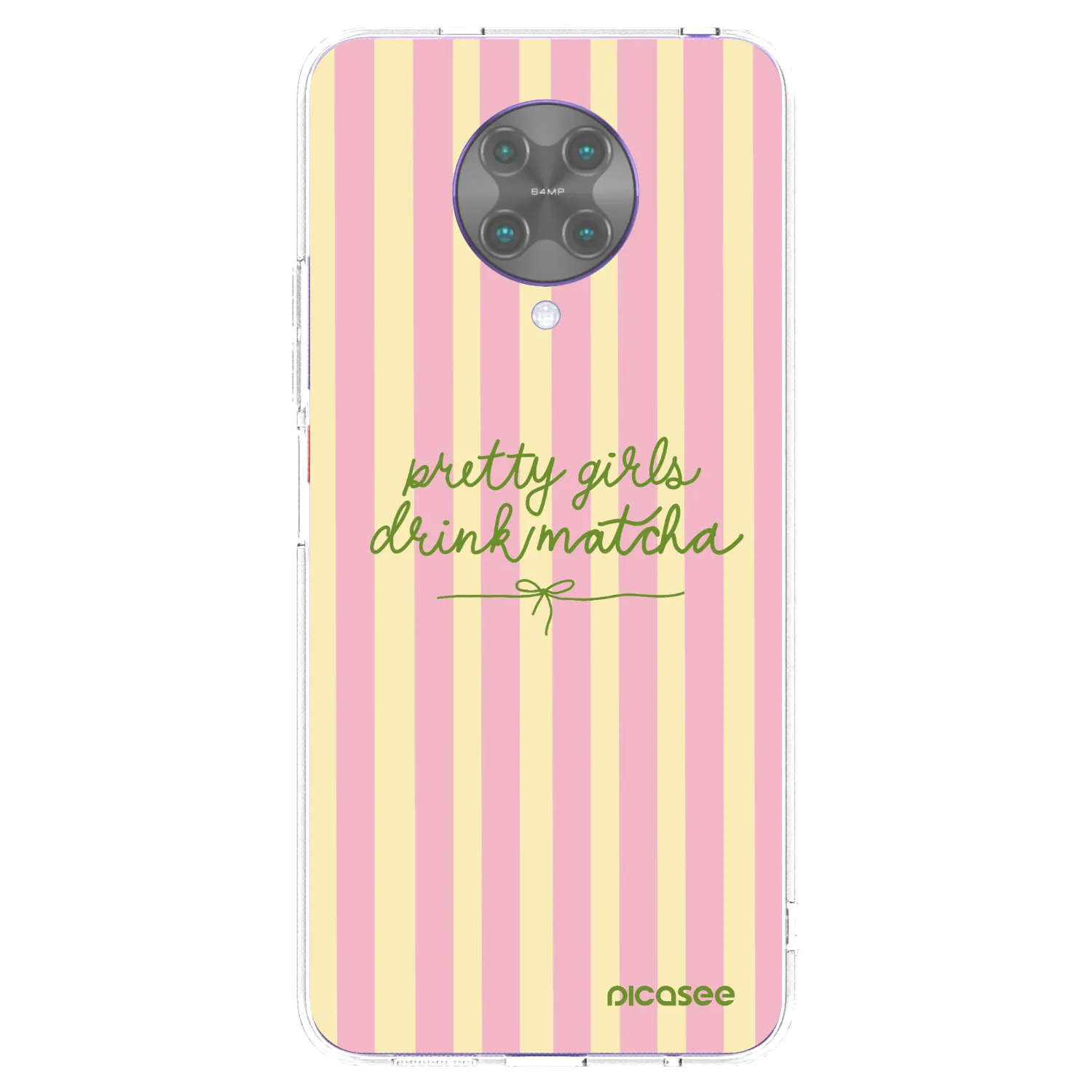 Picasee silikonowe przeźroczyste etui na Xiaomi Poco F2 Pro - Pretty matcha