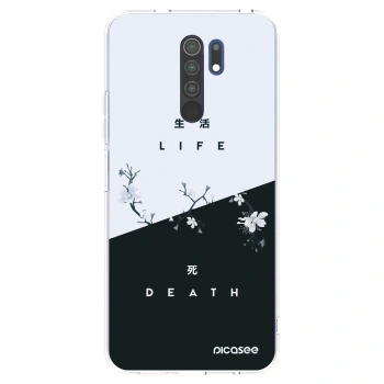 Picasee silikonowe przeźroczyste etui na Xiaomi Redmi 9 - Life - Death