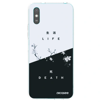 Picasee silikonowe przeźroczyste etui na Xiaomi Redmi 9A - Life - Death