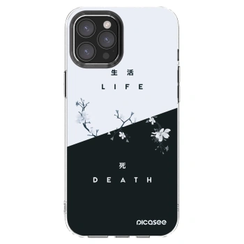 Picasee silikonowe przeźroczyste etui na Apple iPhone 12 Pro Max - Life - Death