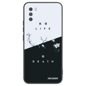 Picasee silikonowe czarne etui na Xiaomi Poco M3 - Life - Death