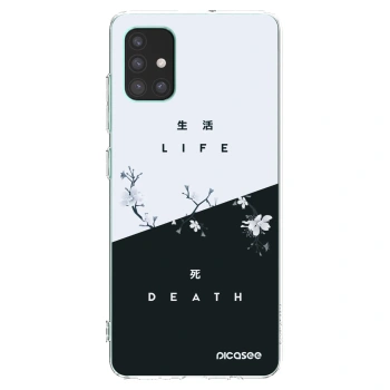 Picasee silikonowe przeźroczyste etui na Samsung Galaxy M51 M515F - Life - Death