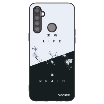 Picasee silikonowe czarne etui na Realme 6i - Life - Death