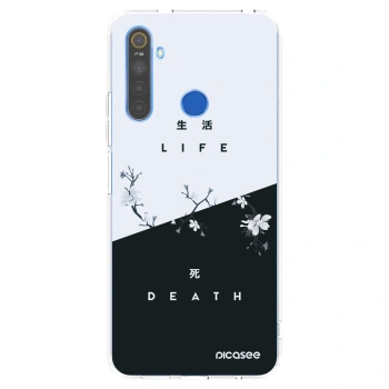 Picasee silikonowe przeźroczyste etui na Realme 5 - Life - Death