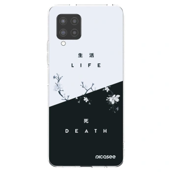 Picasee silikonowe przeźroczyste etui na Samsung Galaxy A42 A426B - Life - Death