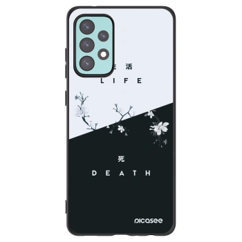 Picasee silikonowe czarne etui na Samsung Galaxy A72 A725F - Life - Death