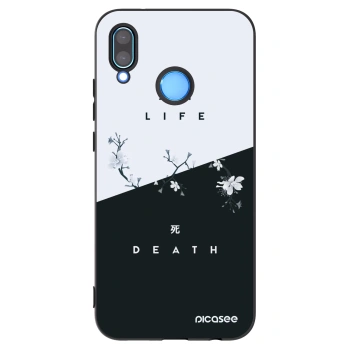 Picasee silikonowe czarne etui na Huawei P20 Lite - Life - Death