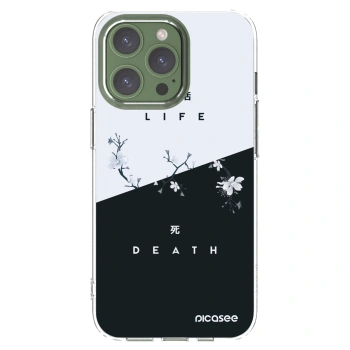 Picasee silikonowe przeźroczyste etui na Apple iPhone 13 Pro - Life - Death