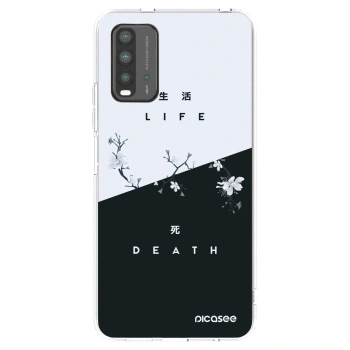 Picasee silikonowe czarne etui na Xiaomi Redmi 9T - Life - Death