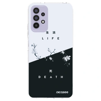 Picasee silikonowe przeźroczyste etui na Samsung Galaxy A32 4G SM-A325F - Life - Death