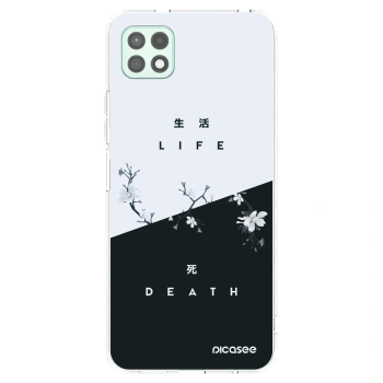 Picasee silikonowe przeźroczyste etui na Samsung Galaxy A22 A226B 5G - Life - Death