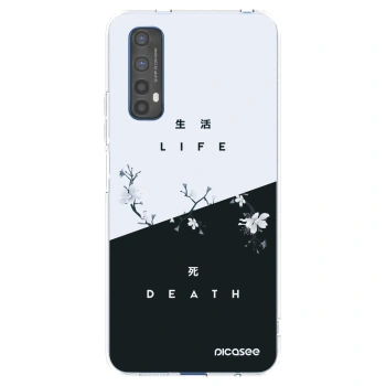 Picasee silikonowe przeźroczyste etui na Realme 7 - Life - Death