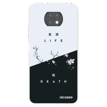 Picasee silikonowe przeźroczyste etui na Xiaomi Redmi Note 9T - Life - Death