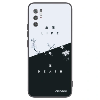 Picasee silikonowe czarne etui na Xiaomi Poco M3 Pro 5G - Life - Death