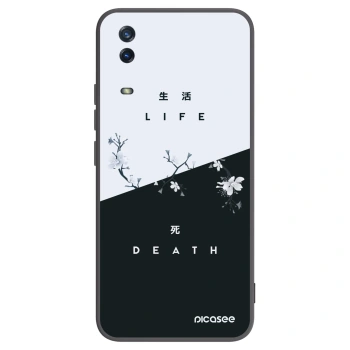 Picasee silikonowe czarne etui na Vivo Y11s - Life - Death