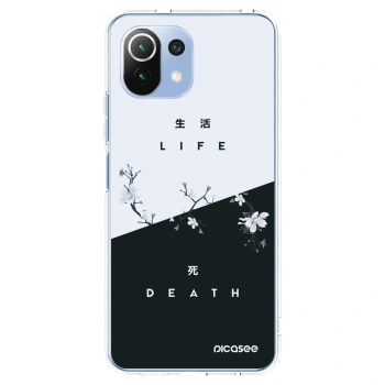 Picasee silikonowe przeźroczyste etui na Xiaomi 11 Lite 5G NE - Life - Death