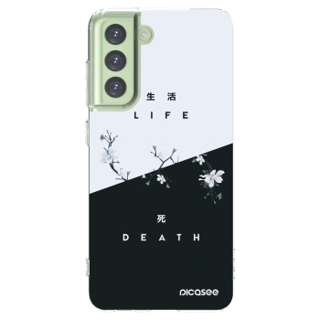 Picasee silikonowe przeźroczyste etui na Samsung Galaxy S21 FE 5G - Life - Death