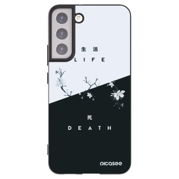 Picasee silikonowe czarne etui na Samsung Galaxy S22+ 5G - Life - Death