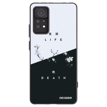 Picasee silikonowe czarne etui na Xiaomi Redmi Note 11 Pro 5G - Life - Death