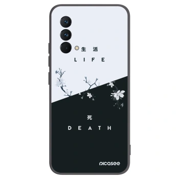 Picasee silikonowe czarne etui na Realme GT Master Edition 5G - Life - Death