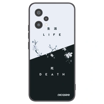 Picasee silikonowe czarne etui na Realme 9 Pro 5G - Life - Death