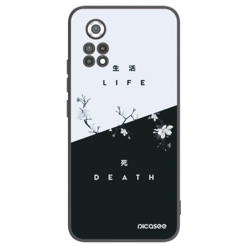 Picasee silikonowe czarne etui na Xiaomi Poco X4 Pro 5G - Life - Death