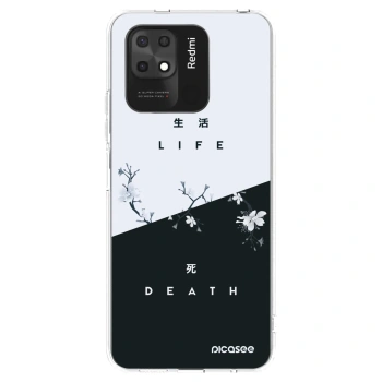 Picasee silikonowe przeźroczyste etui na Xiaomi Redmi 10C - Life - Death