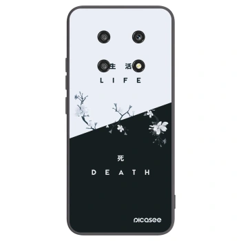 Picasee silikonowe czarne etui na Honor Magic4 Lite 5G - Life - Death
