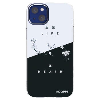 Picasee silikonowe przeźroczyste etui na Apple iPhone 14 Plus - Life - Death