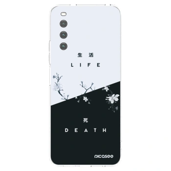 Picasee silikonowe przeźroczyste etui na Sony Xperia 10 IV 5G - Life - Death