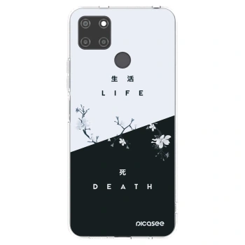 Picasee silikonowe przeźroczyste etui na Realme C21Y - Life - Death