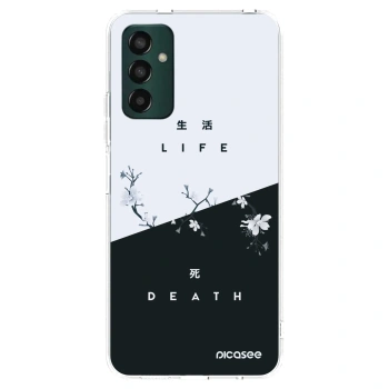 Picasee silikonowe przeźroczyste etui na Samsung Galaxy M13 M135F - Life - Death