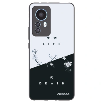 Picasee silikonowe czarne etui na Xiaomi 12T Pro - Life - Death