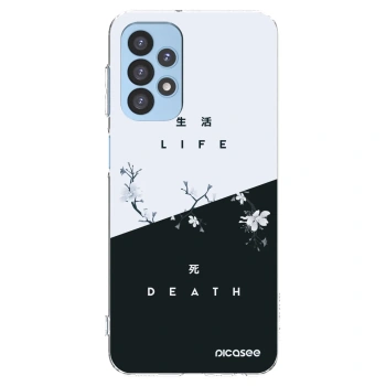 Picasee silikonowe przeźroczyste etui na Samsung Galaxy A23 A235F 4G - Life - Death