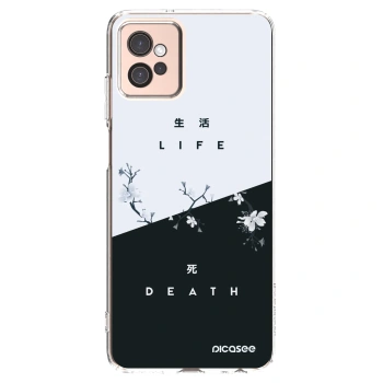 Picasee silikonowe przeźroczyste etui na Motorola Moto G32 - Life - Death
