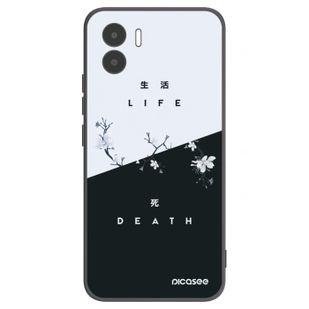 Picasee silikonowe czarne etui na Xiaomi Redmi A1 - Life - Death