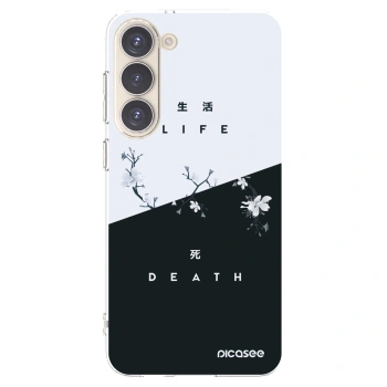 Picasee silikonowe przeźroczyste etui na Samsung Galaxy S23+ 5G - Life - Death