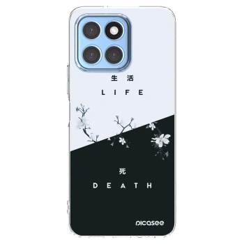 Picasee silikonowe przeźroczyste etui na Honor X6 - Life - Death
