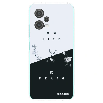Picasee silikonowe przeźroczyste etui na Xiaomi Poco X5 - Life - Death