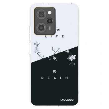 Picasee silikonowe czarne etui na Xiaomi Poco X5 Pro - Life - Death