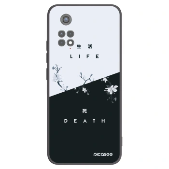 Picasee silikonowe czarne etui na Xiaomi Redmi Note 11S 5G - Life - Death