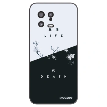 Picasee silikonowe czarne etui na Xiaomi 13 - Life - Death