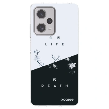 Picasee silikonowe przeźroczyste etui na Xiaomi Redmi Note 12 Pro+ 5G - Life - Death