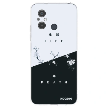Picasee silikonowe przeźroczyste etui na Xiaomi Redmi 12C - Life - Death