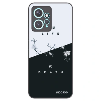 Picasee silikonowe czarne etui na Xiaomi Redmi Note 12 4G - Life - Death