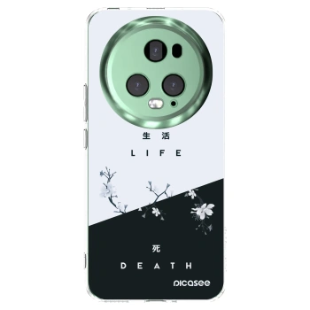 Picasee silikonowe przeźroczyste etui na Honor Magic5 Pro - Life - Death