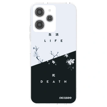 Picasee silikonowe przeźroczyste etui na Xiaomi Redmi 12 4G - Life - Death