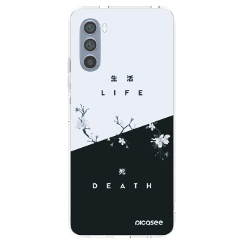 Picasee silikonowe przeźroczyste etui na Motorola Moto G62 - Life - Death