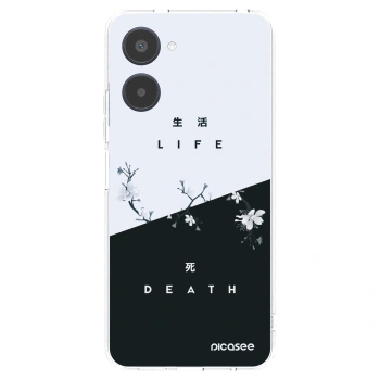 Picasee silikonowe przeźroczyste etui na Realme 10 4G - Life - Death